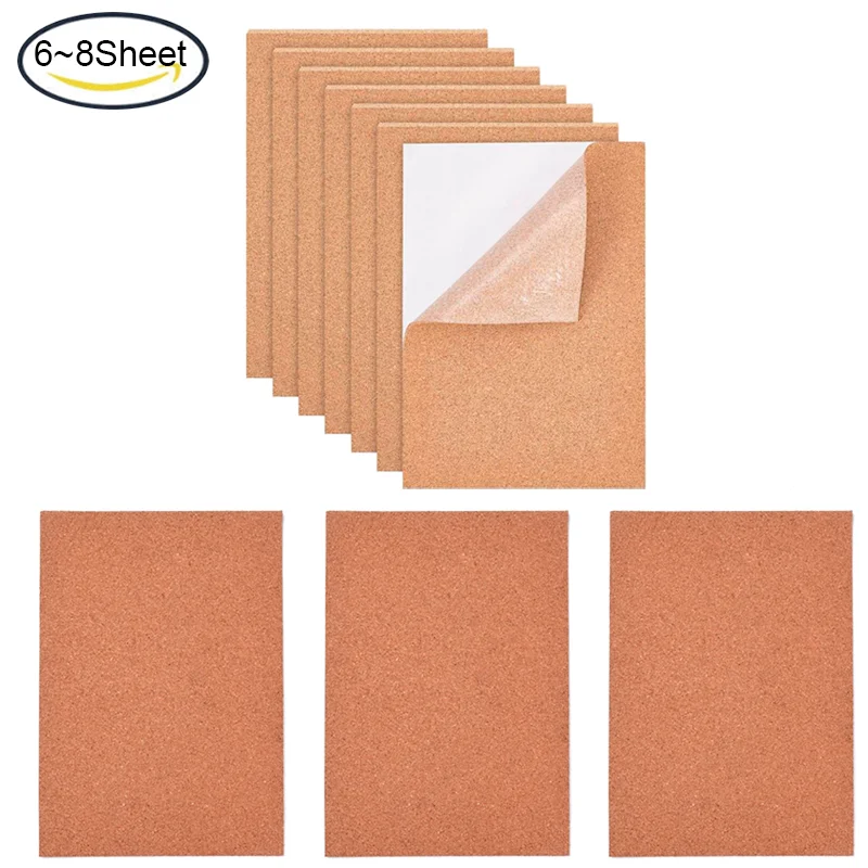 Durable High Quality Practical Cork Mat For Home Backing Coasters Cork DIY  Self-adhesive Sheet 100 X 100 X 1mm - AliExpress