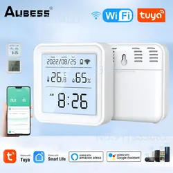 LCD Digital Thermometer Hygrometer Backlight Indoor Temperature Humidity Sensor APP Control Electronic Weather Station Meter