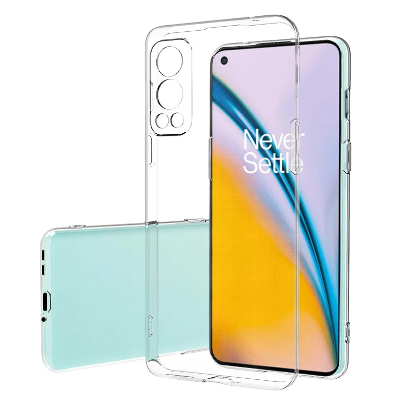 For OnePlus Nord 2 5G Case Simple Slim Soft TPU Transaprent Clear Phone Case On For One Plus Nord 2 5G Cover