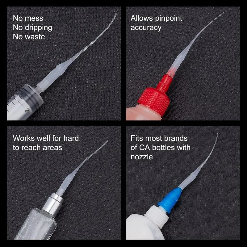 100 Compte-Gouttes Distributeur Colle PE 7cm - Outils Modélisme