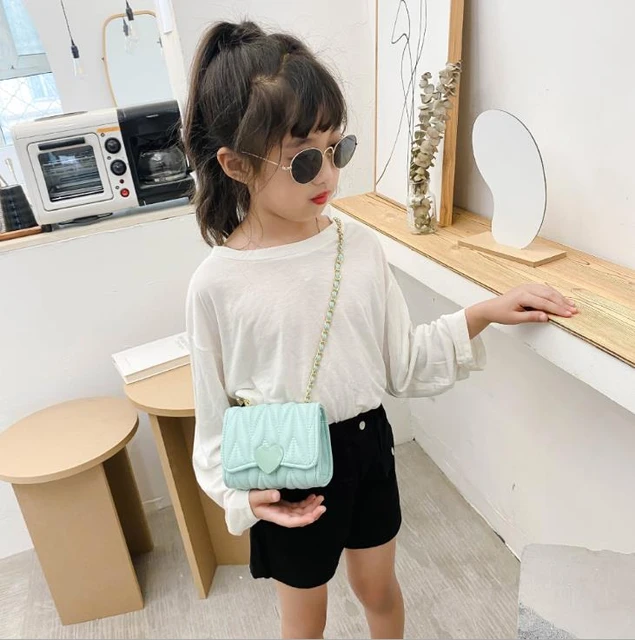 Girls Messenger Bag Kids Small Crossbody Purse Fashion Travel Handbag with  Cute Heart Snap Closure For girls 2023 - AliExpress