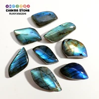 Pierre naturelle cristal Labradorite forme aléatoire feuilles lumière bleue décor de bureau à domicile cadeaux mignons pierres précieuses en vrac 2