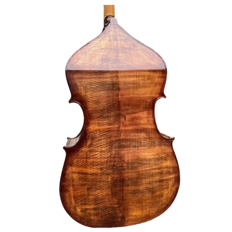 Hand Made Upright double bass ,Solid Maple back .carving double head 3/4