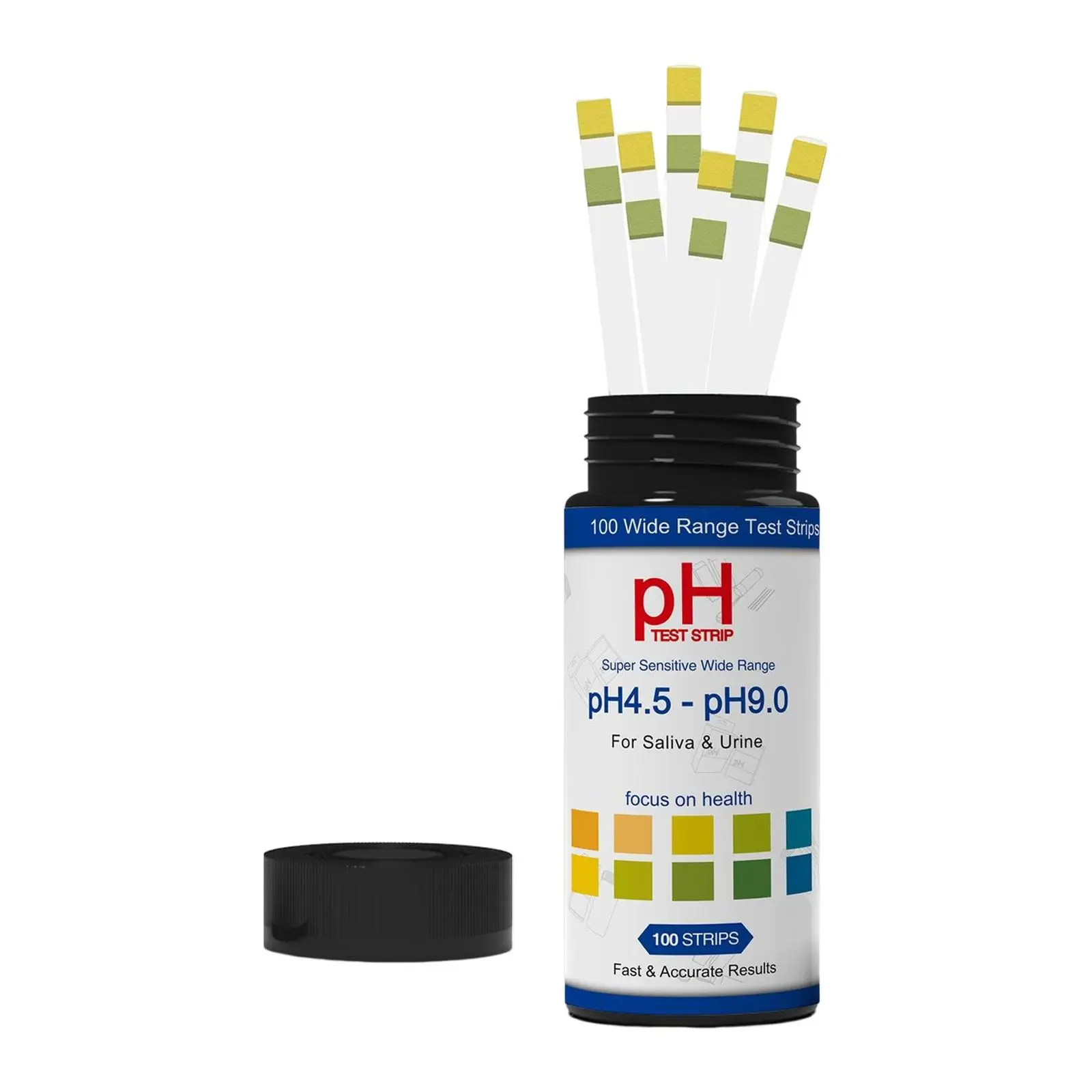 

100 Pieces PH4.5-9.0 Test Strip Multipurpose Fast Extensive Accurate Water Test Strips for Hot Tubs Saliva Urine Cosmetics Spas