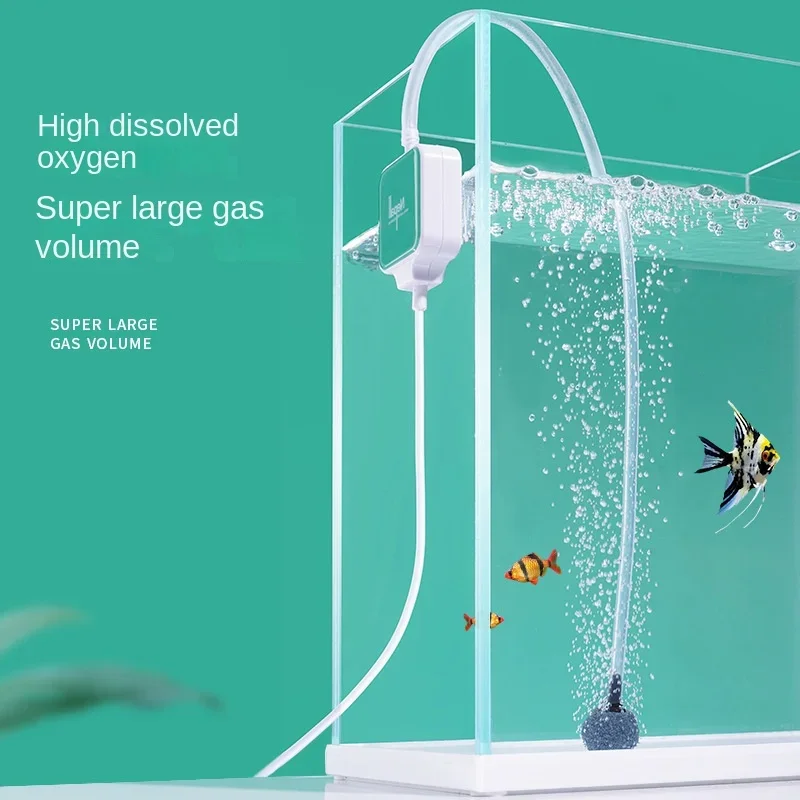 Nepall Mini Oxygen Pump, Small Household Fish Tank Oxygen Pump Oxygen Pump, High Value Fish Tank  Machine 4