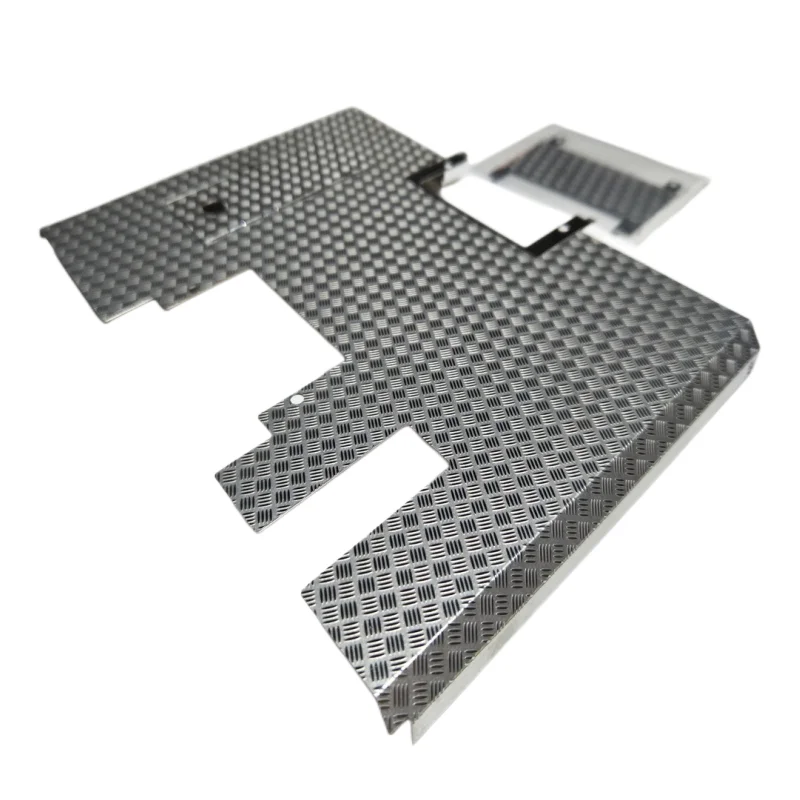 Metal Stainless Steel Anti-skid Decorative Board for Tamiya 1/14 RC Truck 56325 MAN 540 Upgrade Accessories 4