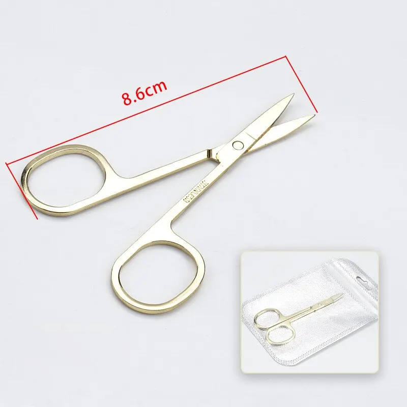 Eyebrow Scissor Eyelash Trimmer Facial Hair Remover Nail Cuticle Manicure Scissor Beauty Makeup Tool 1pcs