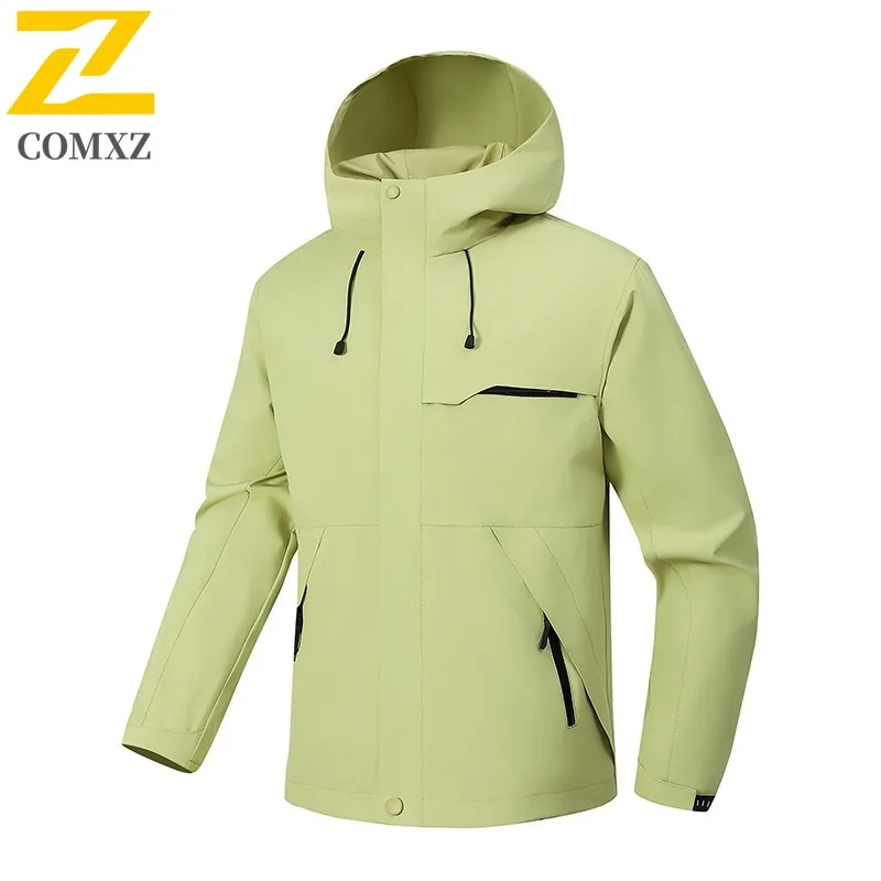 COMXZ Outdoor Mountaineering Casual Mens Jacket Cold Resistant Coat Street Style Comfortable Lightweight Autumn Winter Outerwear