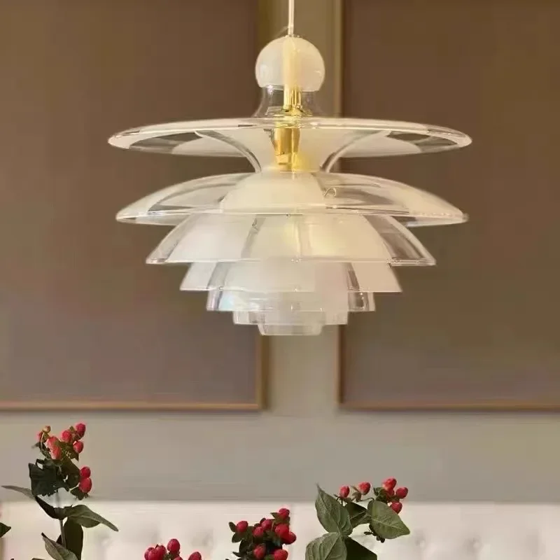 

2023 Nordic Minimalist Pendant Pine Cone Chandelier For Dining bedroom Table Room Study Corridor Lamp