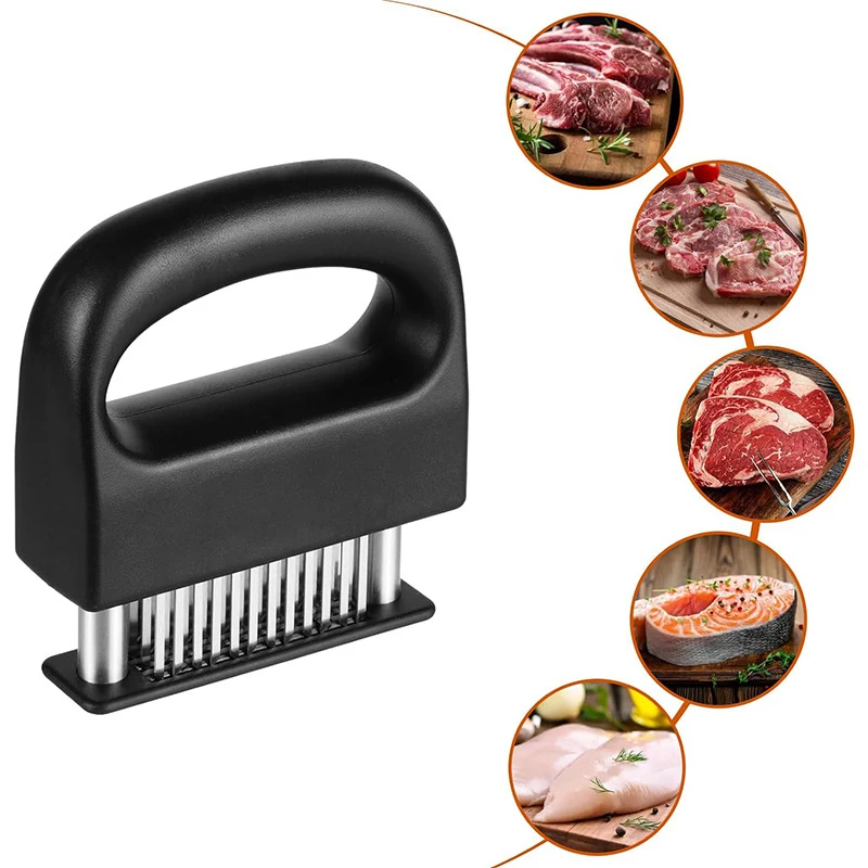 Meat Tenderizer 48 Stainless Steel Blades Needle Meat Tenderizer Cooking Tool Steak Mallet Kitchen Gadgets
