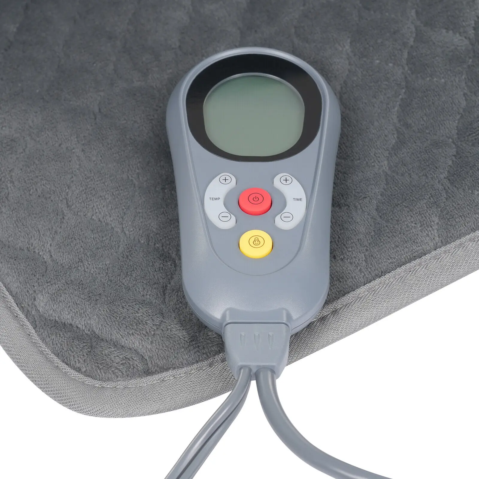 Heating Pad Heating Pad for Back Pain Relief and Cramps Adjustable Temperature Wired /Wireless Remote Contro with Timer Grey 5
