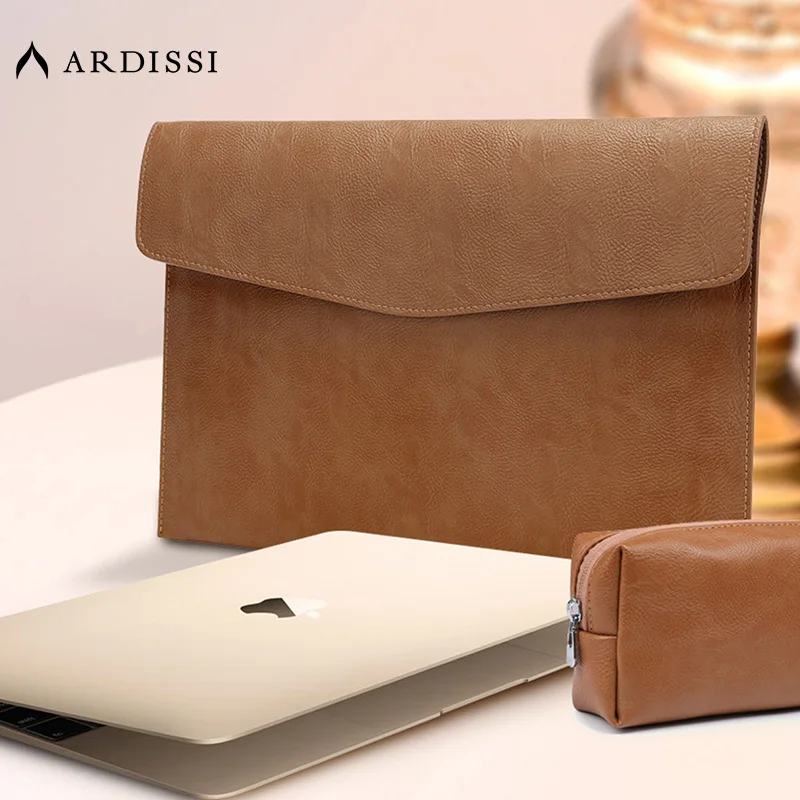 Capa de Couro para Macbook Mac Book Ipad Air m1 m2 Pro 13 13.6 14 12 Polegadas Pasta Masculina 2023 2023 2023 - Imagem 6