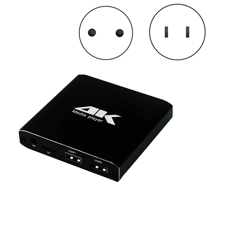 

Мультимедийный проигрыватель 4K H.265, рекламный проигрыватель с автоматическим циклическим воспроизведением TF/AV // USB-диск 1080P, HD медиаплеер