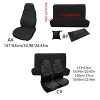 Car Seat Covers Waterproof Front / Rear Seats Car Seat Protector Accessories with Storage Bag Universal Fit 6