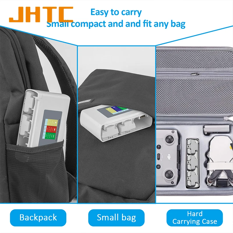 DJI Mini 2/SE 배터리 충전기용 JHTC 충전기 DJI Mini 4k용 지능형 비행 드론 액세서리