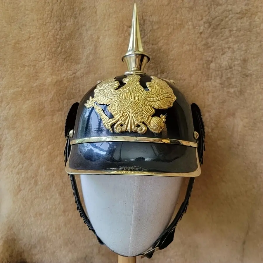 German World War I helmet Prussia spire helmet PICKELHAUBE historical recovery postage