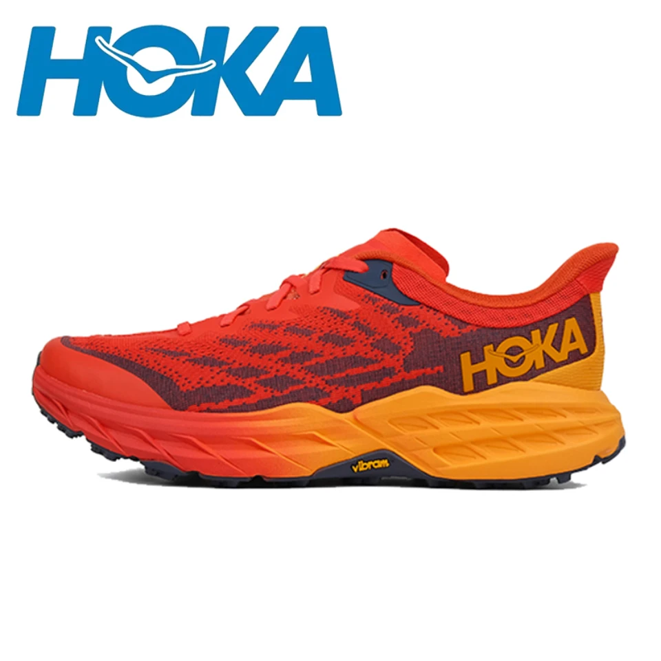 HOKA SPEEDGOAT 5 Mens Outdoor Trail Running Shoes Nonslip Light Hiking