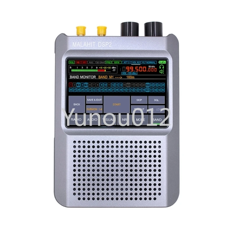

DSP2 10kHz-380MHz 404Mhz-2GHz Receiver Malachite Radio 5000mAh 3.5" LCD Genuine Authorized Malahit Dropship