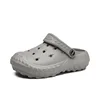 Children's Non-slip Eva Clogs Sandals Summer Solid Color Anti-collision Toe Cap Beach Slippers For Boys Kid's Garden Shoes H51 6