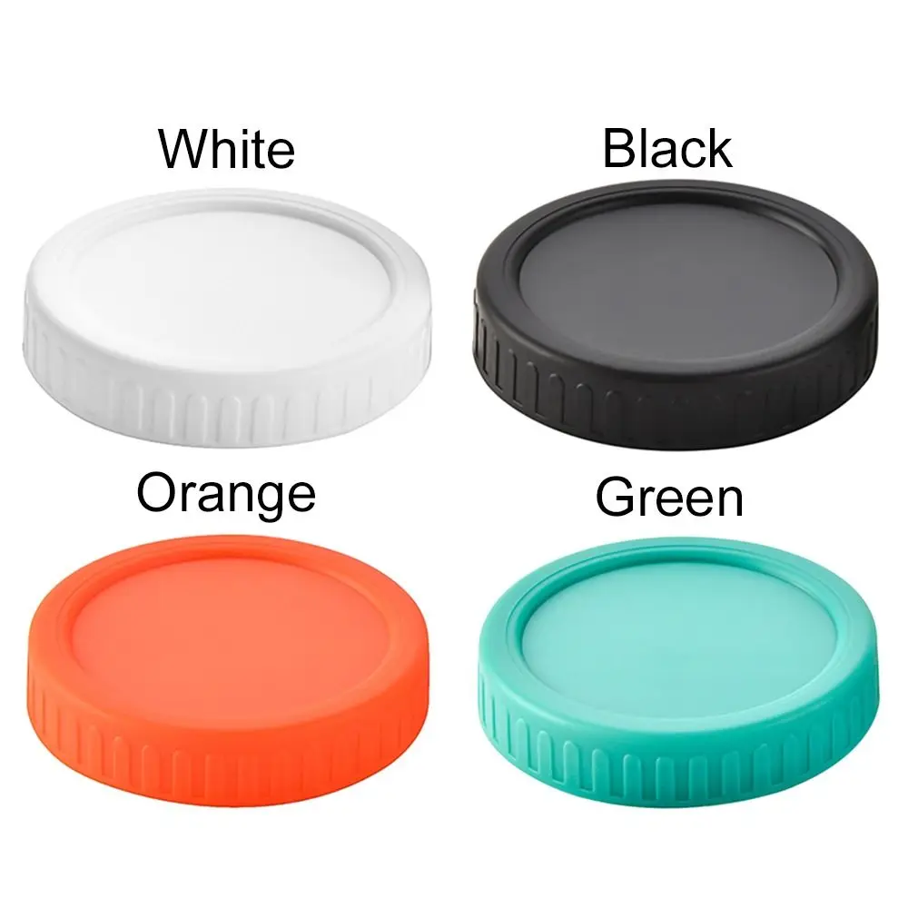 Reusable Leak-Proof Mason Jar Lids - Wide Mouth Plastic Sealing Covers