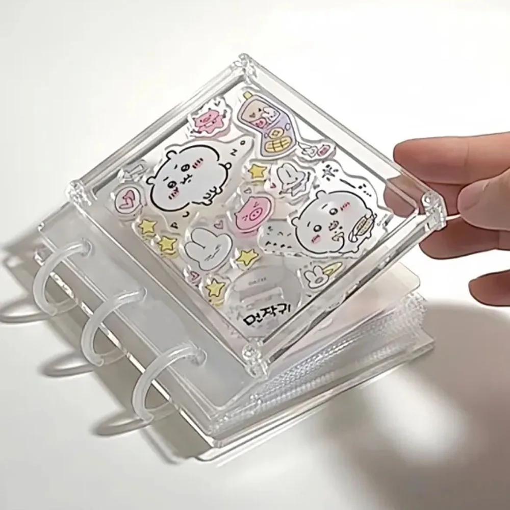 

Папка для книг, фотоальбомов, открыток, держателей для фотокарт, книжных книжек, ручных книг, папка для фотокарт, акриловая мини-папка для самостоятельной сборки, 3 дюйма, прозрачная