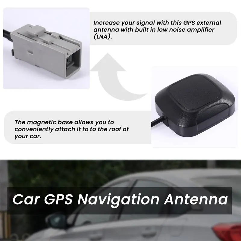 AU16-자동차 GPS 네비게이션 액티브 안테나 GT5-1S 잭 안테나 커넥터 케이블 알파인 켄우드 JVC 토요타 혼다 닛산용