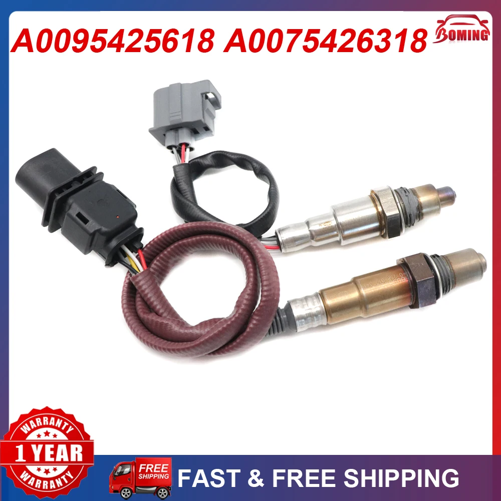 

2x New Up&Downstream O2 Oxygen Lambda Sensor A0095425618 A0075426318 For Mercedes CLA45 AMG 2014-2019 0258017341 0258017342