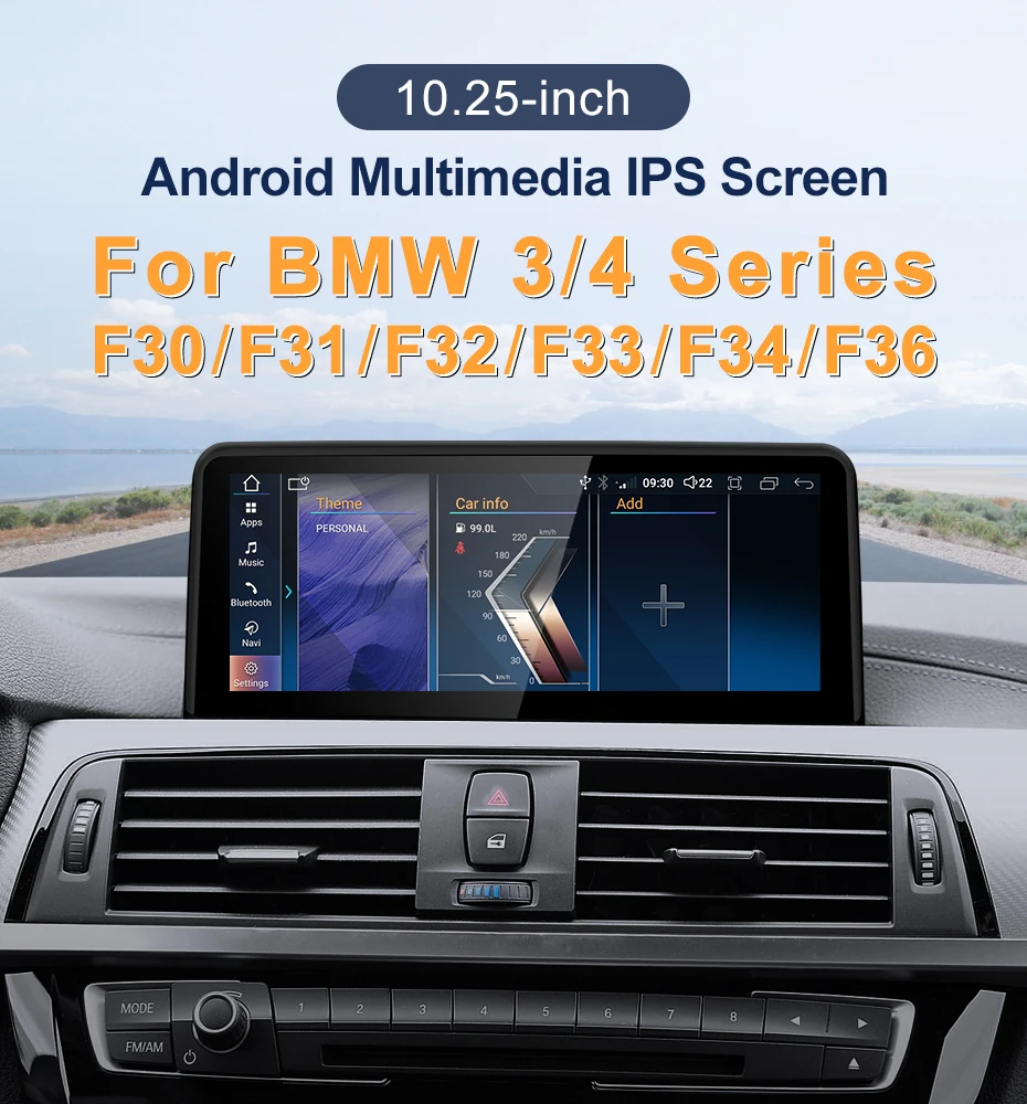 2024 New ID6 ID7 ID8 Wireless CarPlay AUTO 10.25inch For BMW 3/4Series F30 F31 F
