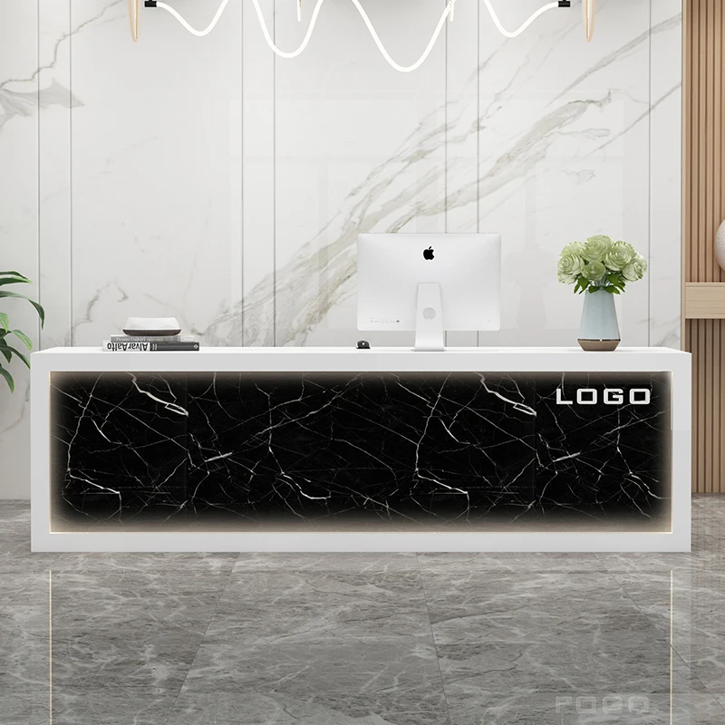 Luxury Information Reception Desks Garden Lectern Rostrum Garden Reception Desks European Recepcion Mostrador Office Furniture