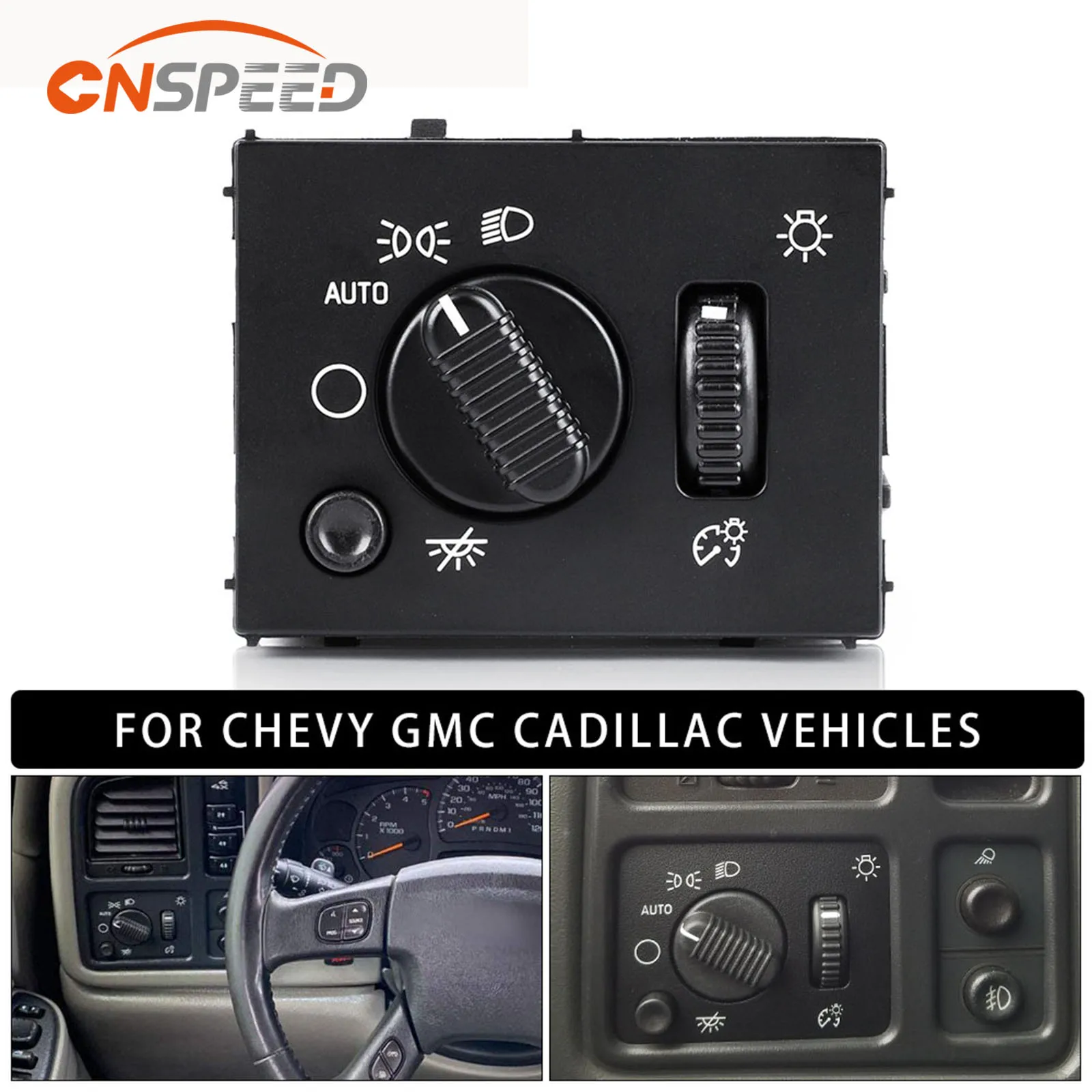 

Переключатели фар для 03-07 Chevy Silverado 1500 2500 GMC Sierra Yukon 15194803 19381535 D1595G