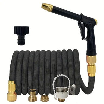 Nouveau tuyau magique extensible haute pression tuyau de lavage de voiture avec pistolet de pulvérisation ensemble outil d'irrigation d'arrosage extérieur tuyau de jardin 1