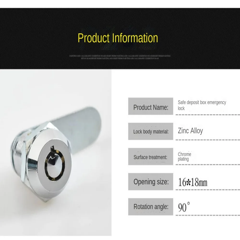 Cylinder Safe Cam Lock Mailbox Locker File Metal Cabinet Mechanical Tongue Lock Power Distribution Box Replacement +2 Keys cabinet safety lock cabinet lock