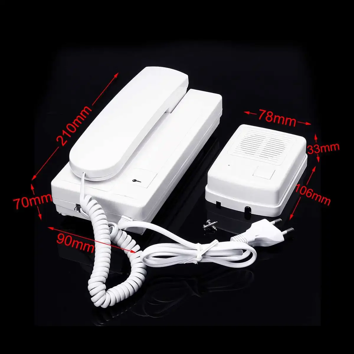 12V Audio Intercom Doorbell Phone Entry System Kit for Flats Houses Apartment Access Control Lock Household Security Supplies wireless intercom doorbell