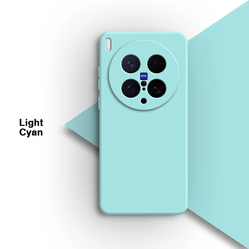 Premium Liquid Silicone Phone Case with Soft Lens Protection & Internal Flocking - Minimalist Design Back Cover
