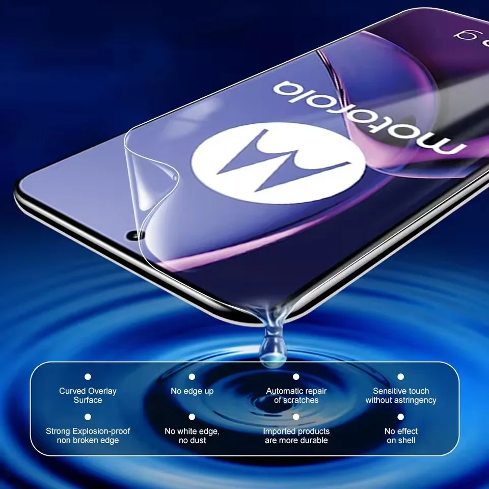 3 قطعة فيلم هيدروجيل لموتورولا موتو G84 G54 G60 G5...