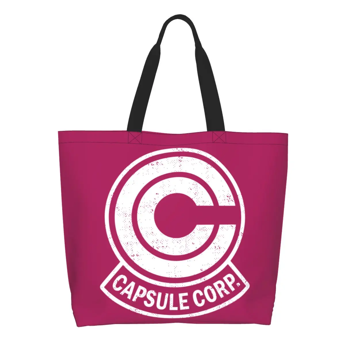 

Забавная ретро-Сумка-тоут для покупок, переработанная холщовая сумка-шоппер для продуктов через плечо