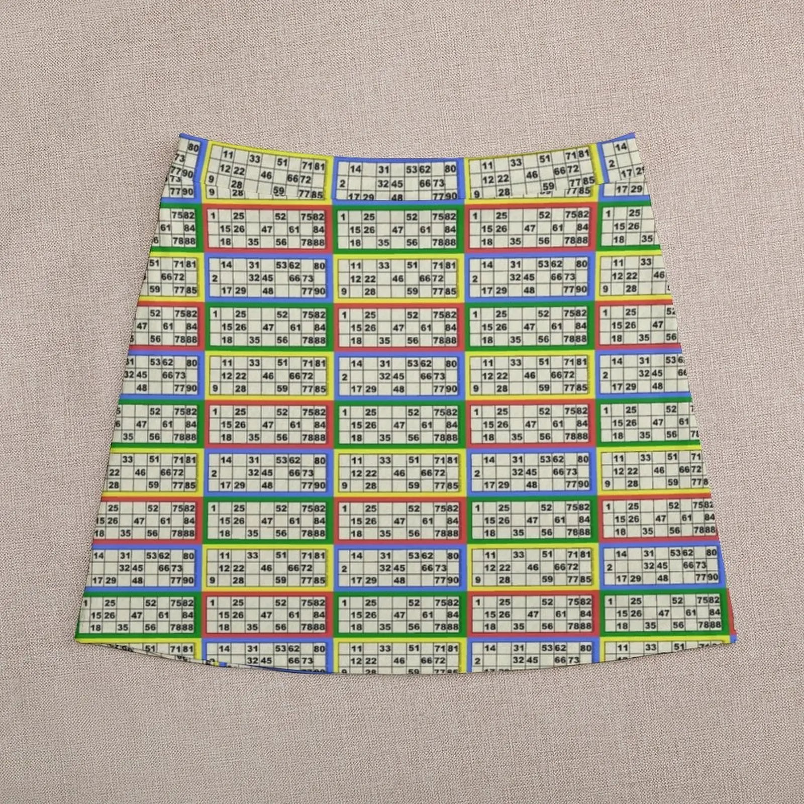 90 Ball Bingo Mini Skirt women's clothing korea stylish Women skirt chic and elegant woman skirt fairy core
