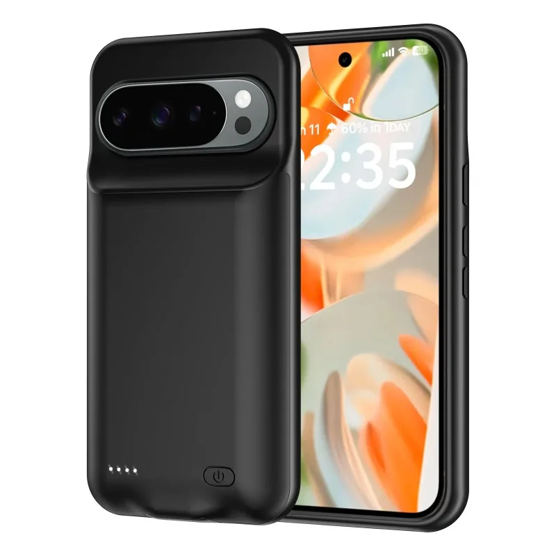 구글 픽셀 9 10 프로 XL 9A 픽셀 8A 6000mAh 스마트 배터리 충전 케이스 보조 배터리 외장 배터리 충전 커버