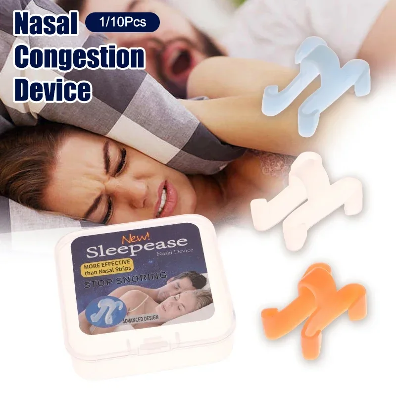 4/8Pcs Reusable Snoring Device Enjoy A Peaceful Night Sleep Anti Snoring Breathe Easy Sleep Aid Nose Clip Nasal Dilators Device