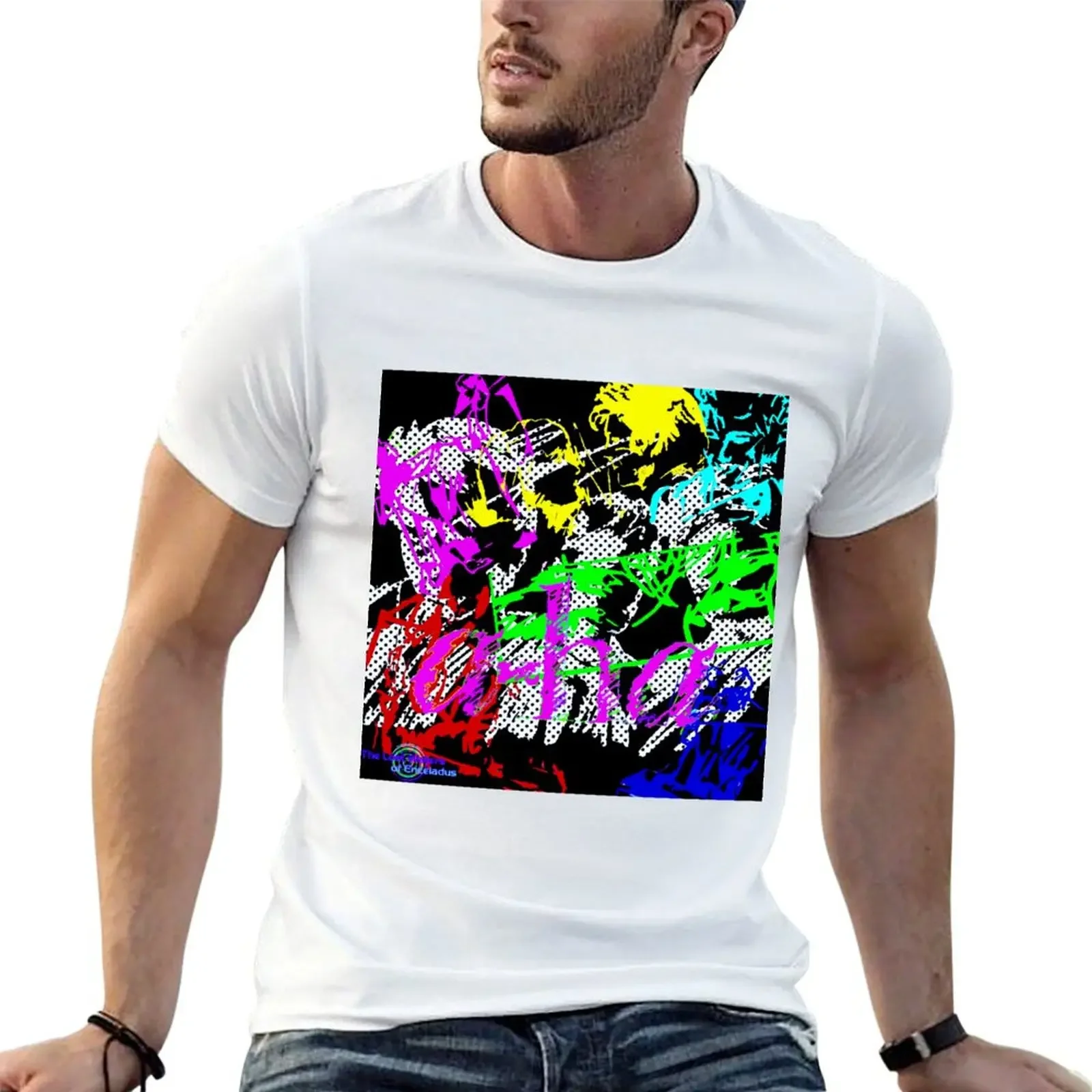 

Aha retro pop dot T-shirt aesthetic clothes graphics blanks workout shirts for men