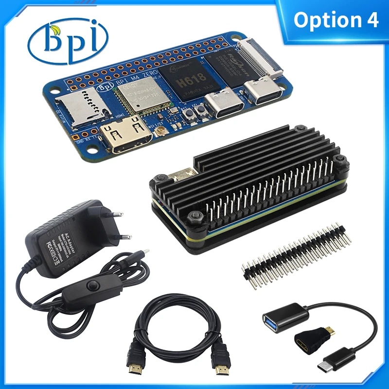 Banana Pi BPI-M4 Zero 4/2G LPDDR4 RAM 32/8G eMMC Allwinner H618 Quad-core Cortex