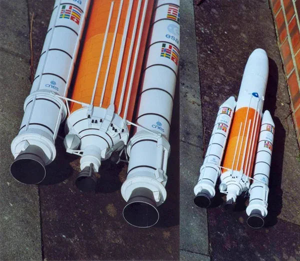 73cm Ariane Rocket 3D paper model DIY Science and Technology Space Students Puzzle Manual Class Origami Papercraft 3d paper model