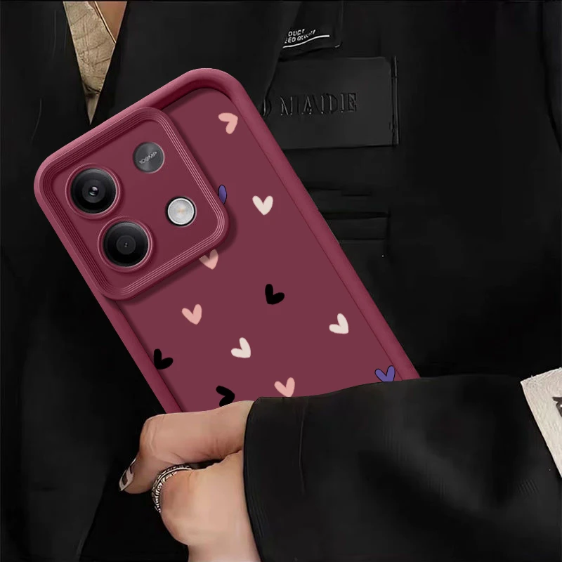 Chic Love Heart Pattern Silicone Phone Case