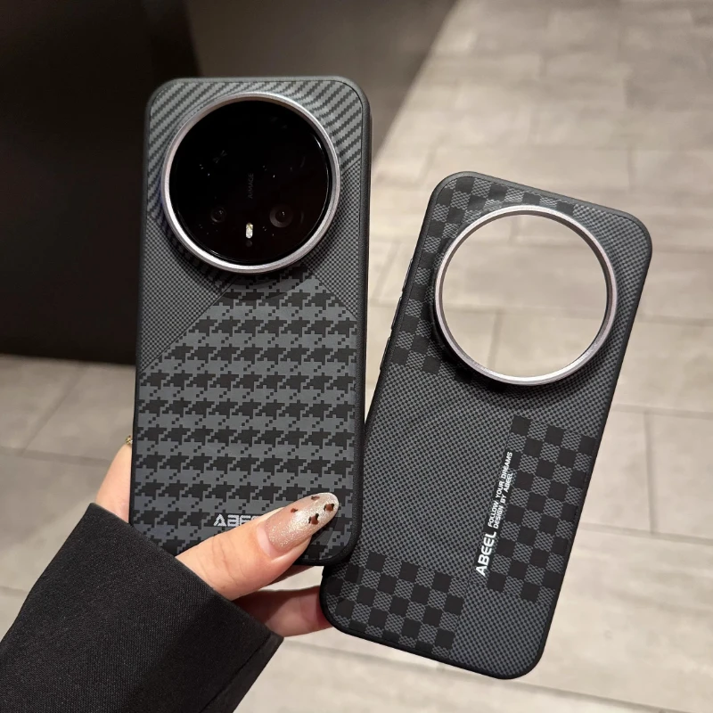 Luxury Magnetic Wireless Charging Phone Case with Metal Lens Frame