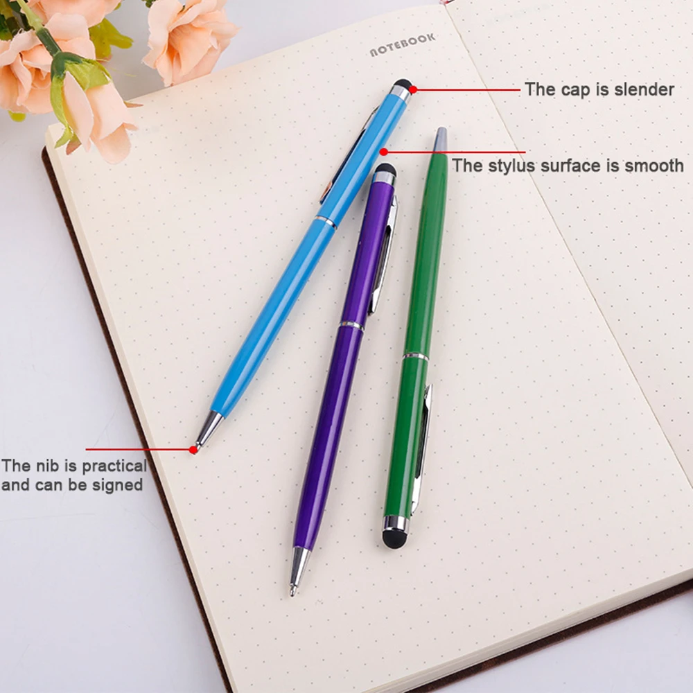 10Pcs Universal Stylus Pen Dual-Use For iPad iPhone Samsung Huawei Xiaomi Tablets Mobile Phone All Capacitive Screen Pens