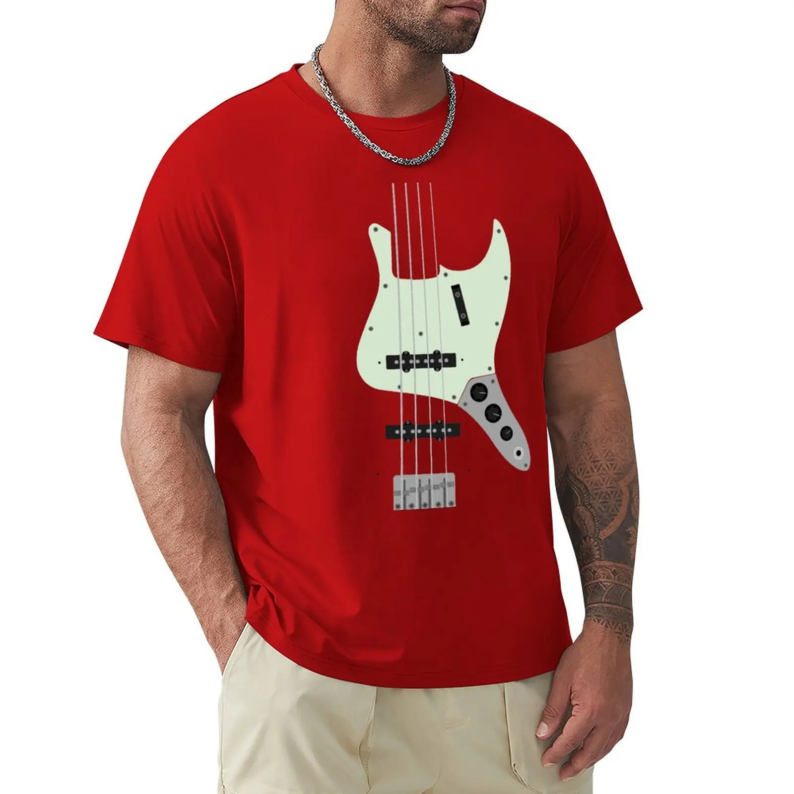 

Electric Jazz Bass T-shirt vintage clothes new edition big and tall t shirts for men