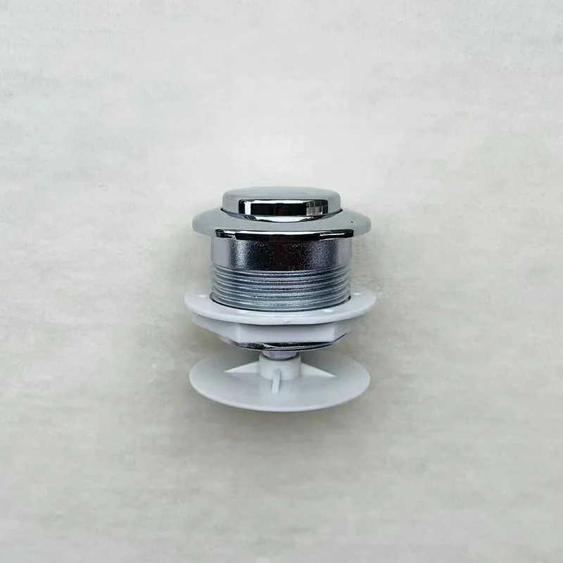 Toilet Tank Button B4018 Drain Valve Single Button Round Toilet Accessories