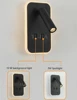 USB Charging Wall Mirror Lights Adjustable LED Wall Sconce Lights Indoor with Switch Modern Reading Lamp with Spotlight  Bedroom 2