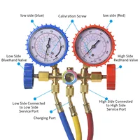 The refrigerant AC level gauge kit is packaged in a cardboard box and features a large knob that is easy to grip 2