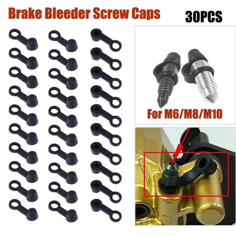 Car Accessories Motorcycle Accessories Screw Caps Auto Accessories Motorcycle Screw Caps Bolt Nut Covers 20/40PCS Brake Bleeder Screw Cap Grease Zerk Fitting Cap Rubber Dust Cover Black Motorcycle Car Accessory